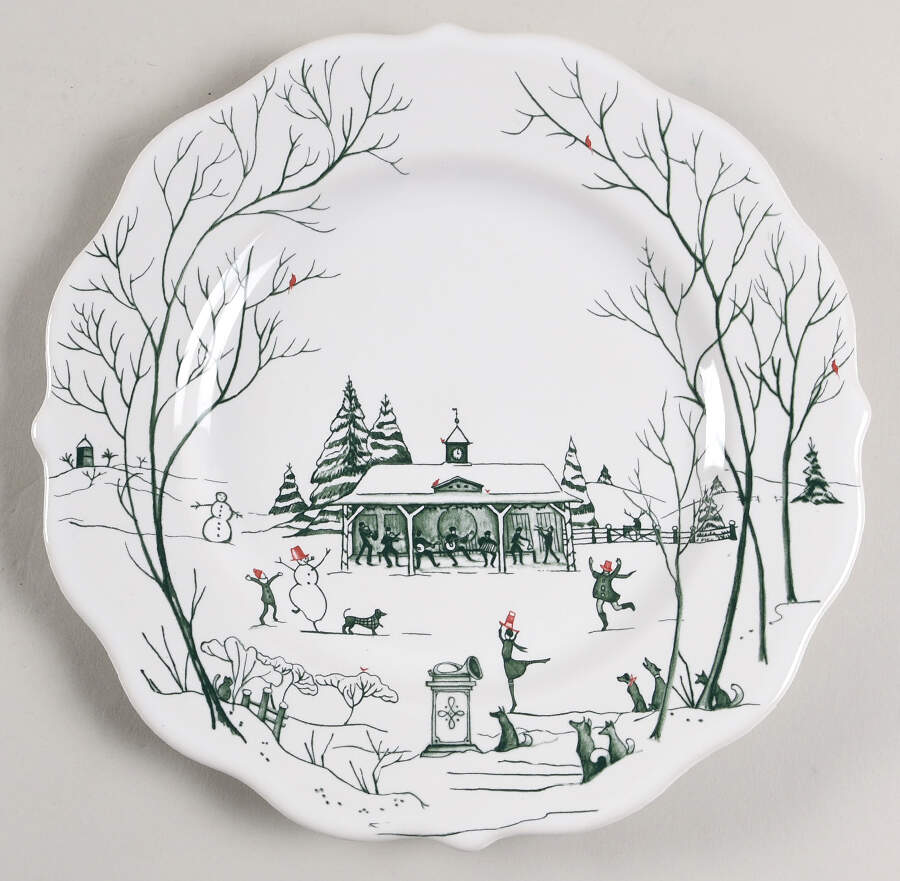 Country Estate Winter Holiday Salad/Dessert Plate by Juliska Ceramics-1
