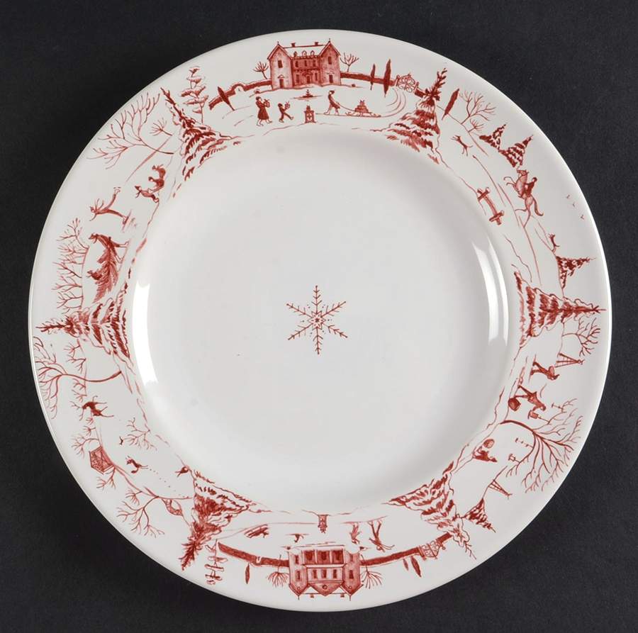 Country Estate Winter Holiday Salad/Dessert Plate by Juliska Ceramics-1