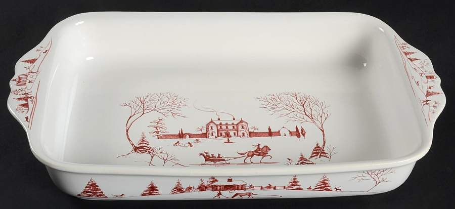 Country Estate Winter Holiday 15" Rectangular Baker by Juliska Ceramics-1
