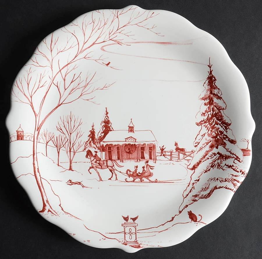 Country Estate Winter Holiday Party Plate by Juliska Ceramics-1