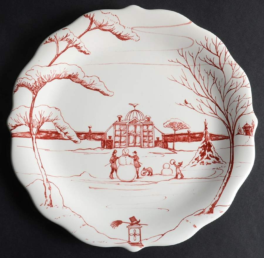 Country Estate Winter Holiday Party Plate by Juliska Ceramics-1