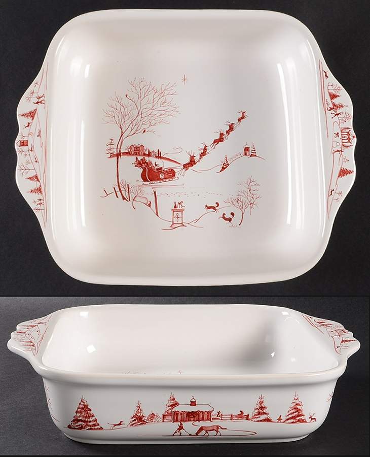 Country Estate Winter Holiday 9" Square Baker by Juliska Ceramics-1
