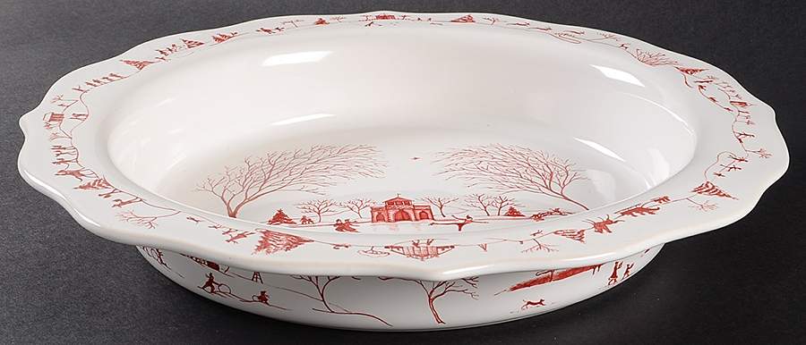 Country Estate Winter Holiday 11" Pie Baking Plate by Juliska Ceramics-1