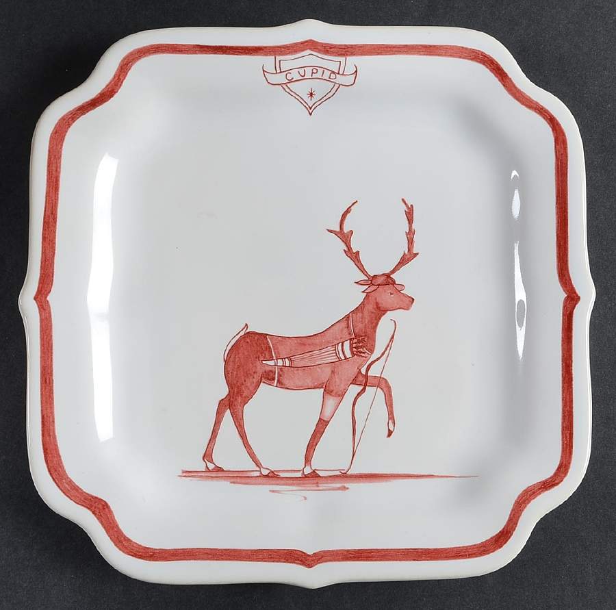 Country Estate Winter Holiday Square Party Plate by Juliska Ceramics-1