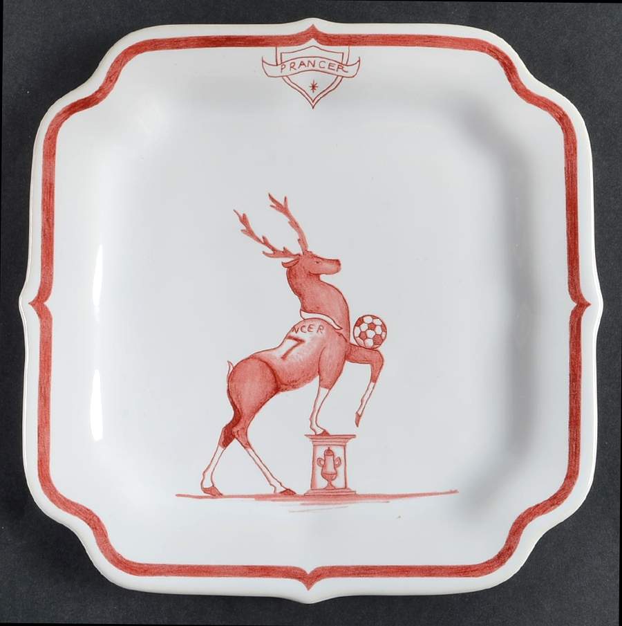 Country Estate Winter Holiday Square Party Plate by Juliska Ceramics-1
