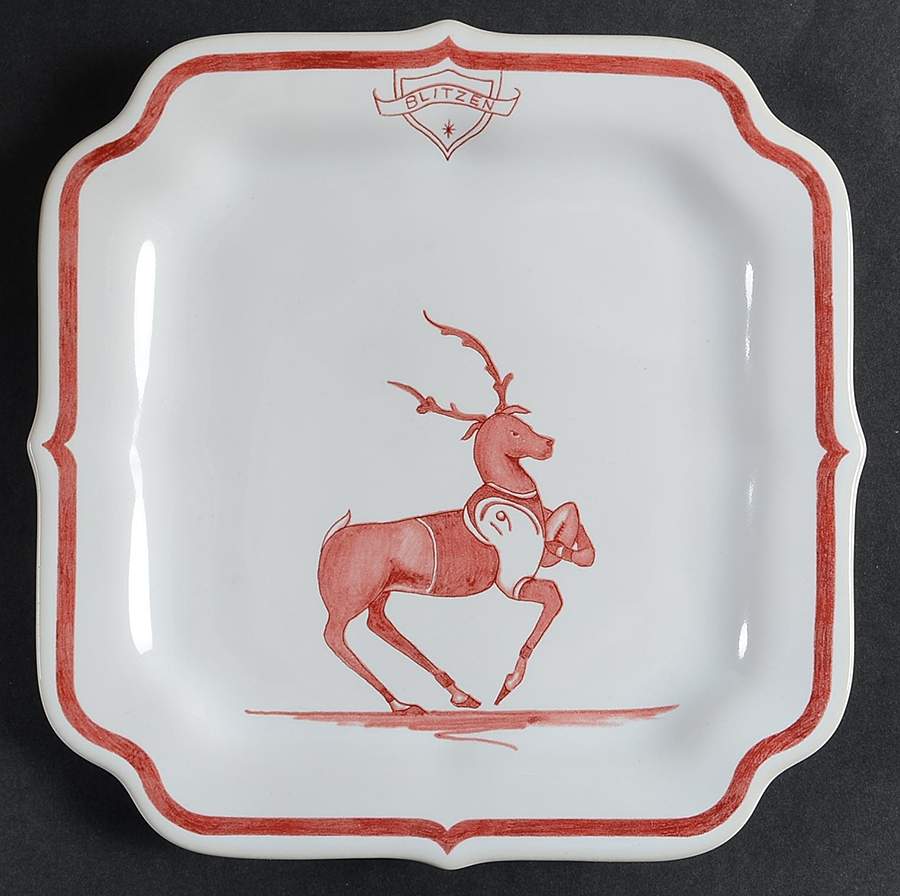 Country Estate Winter Holiday Square Party Plate by Juliska Ceramics-1