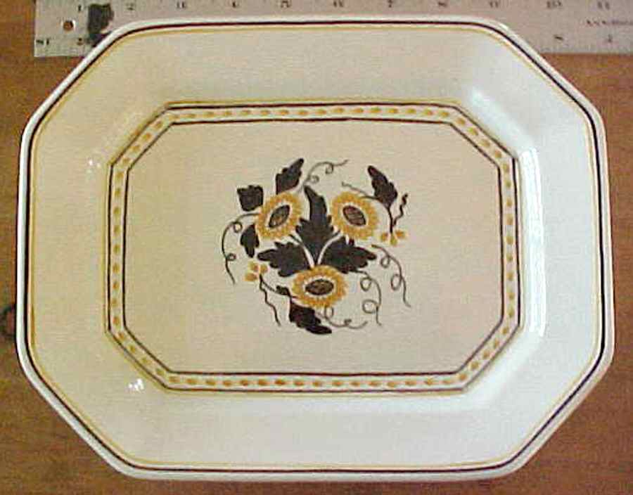JON125 11" Rectangular Serving Platter by George Jones & Sons-1