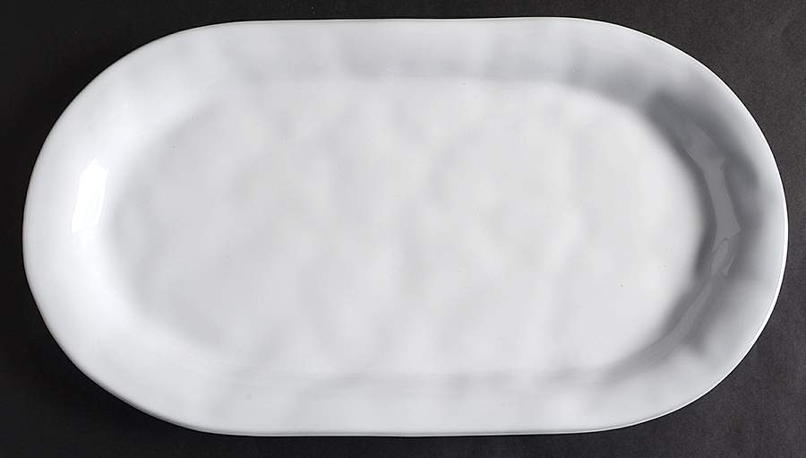 Quotidien White Truffle 13" Hostess Server Tray by Juliska Ceramics-1