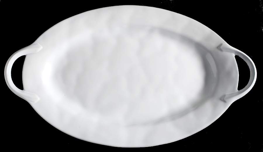 Quotidien White Truffle 24" Oval Turkey Platter by Juliska Ceramics-1