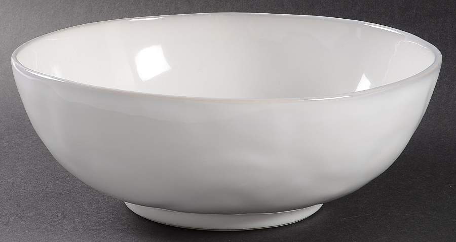 Quotidien White Truffle 10" Round Serving Bowl by Juliska Ceramics-1