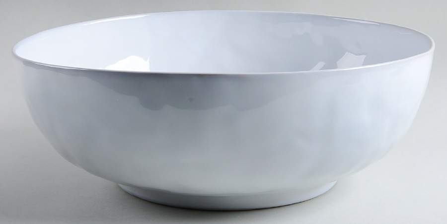 Quotidien White Truffle 14" Round Serving Bowl by Juliska Ceramics-1