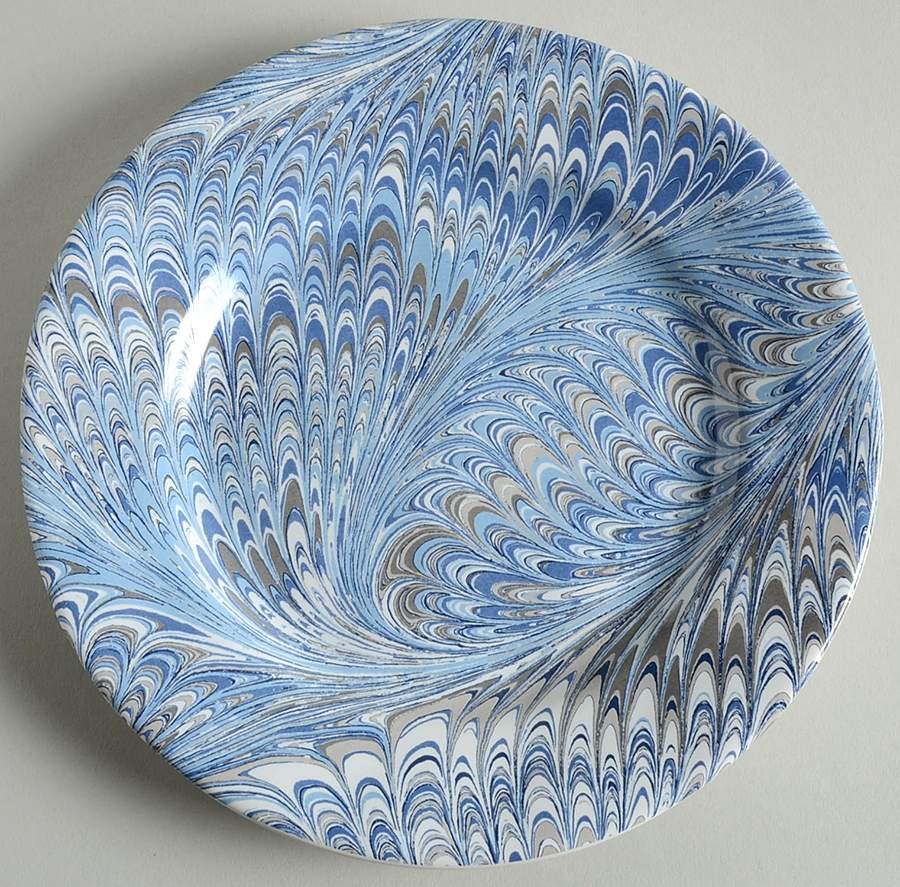 Firenze Marbleized Cocktail Plate by Juliska Ceramics-1