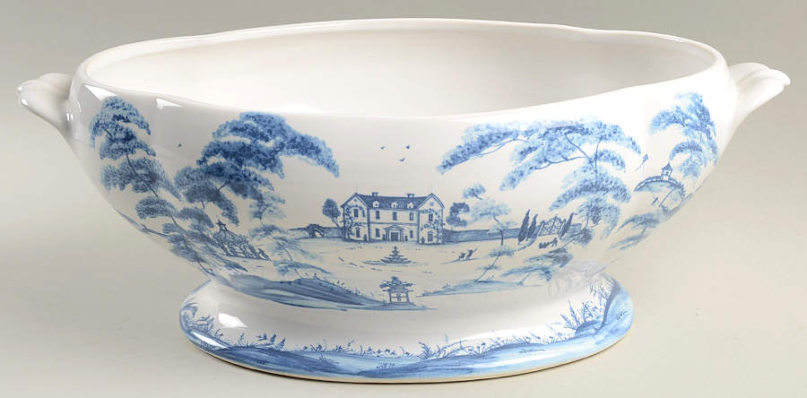 Country Estate Delft Blue Tureen No Lid by Juliska Ceramics-1