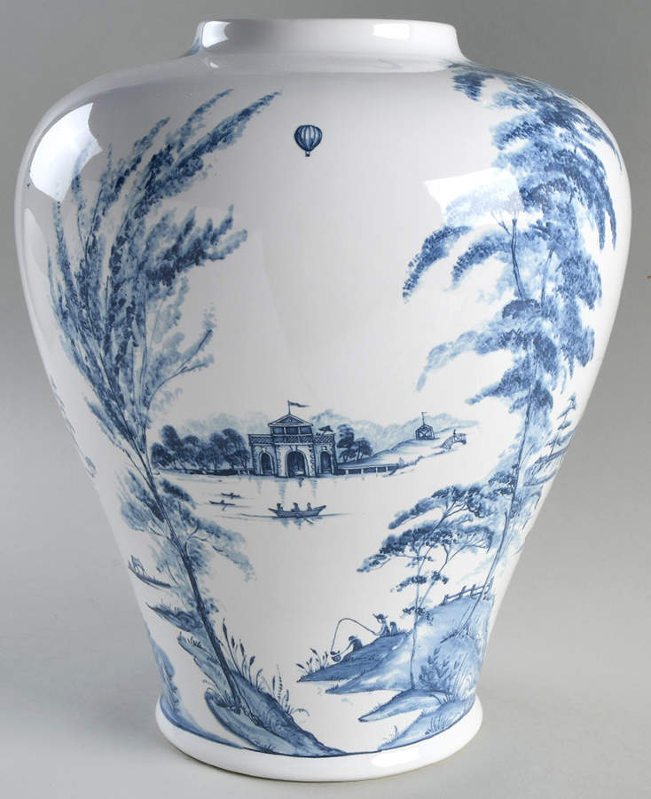 Country Estate Delft Blue Large Ginger Jar No Lid by Juliska Ceramics-1