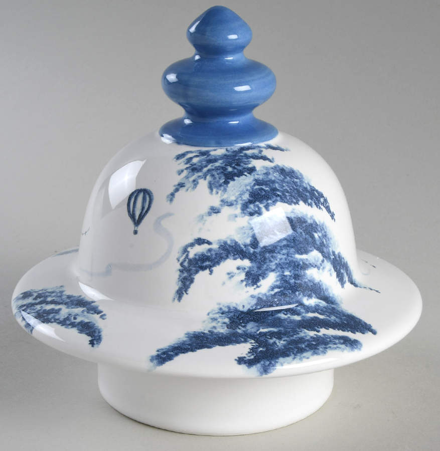 Country Estate Delft Blue Lid for Large Ginger Jar by Juliska Ceramics-1