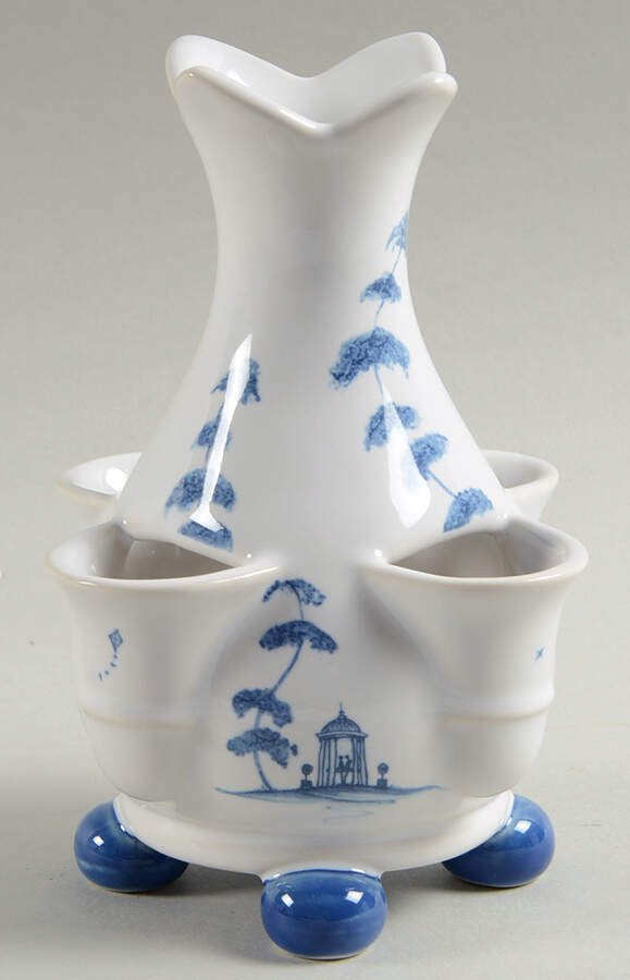 Country Estate Delft Blue (Small) Top Tuilipiere Vase by Juliska Ceramics-1