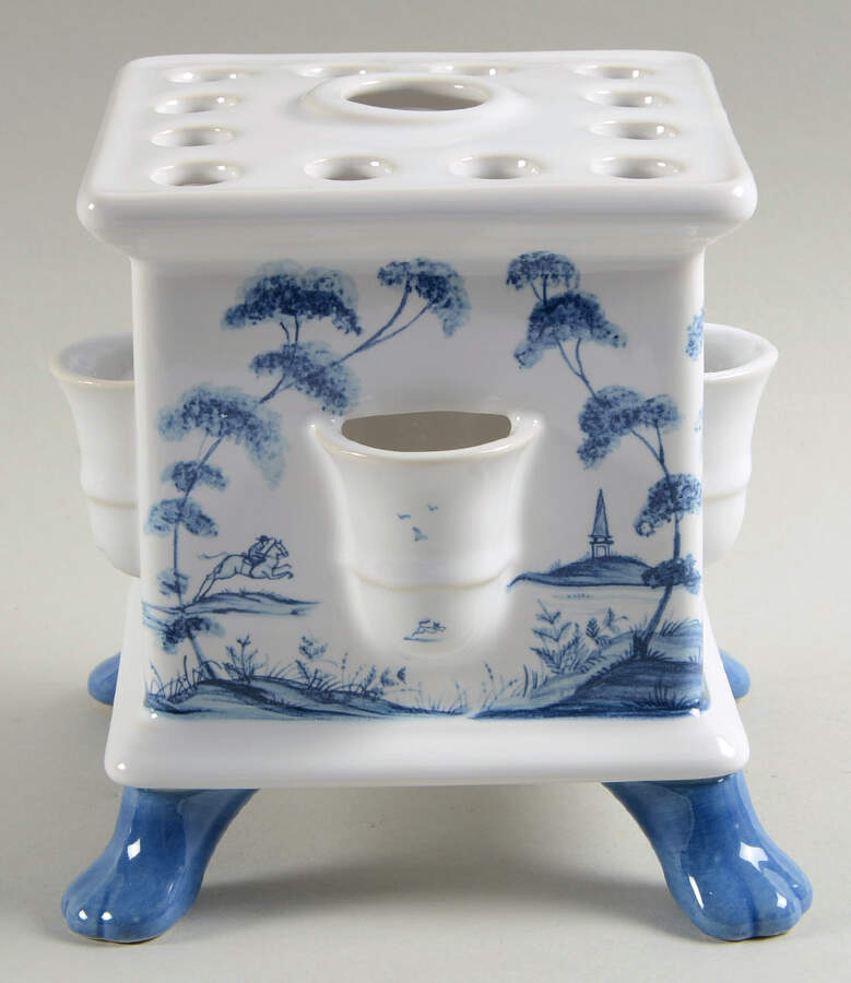 Country Estate Delft Blue (Medium) Middle Tulipirre Vase by Juliska Ceramics-1