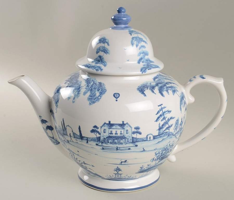 Country Estate Delft Blue Teapot & Lid by Juliska Ceramics-1
