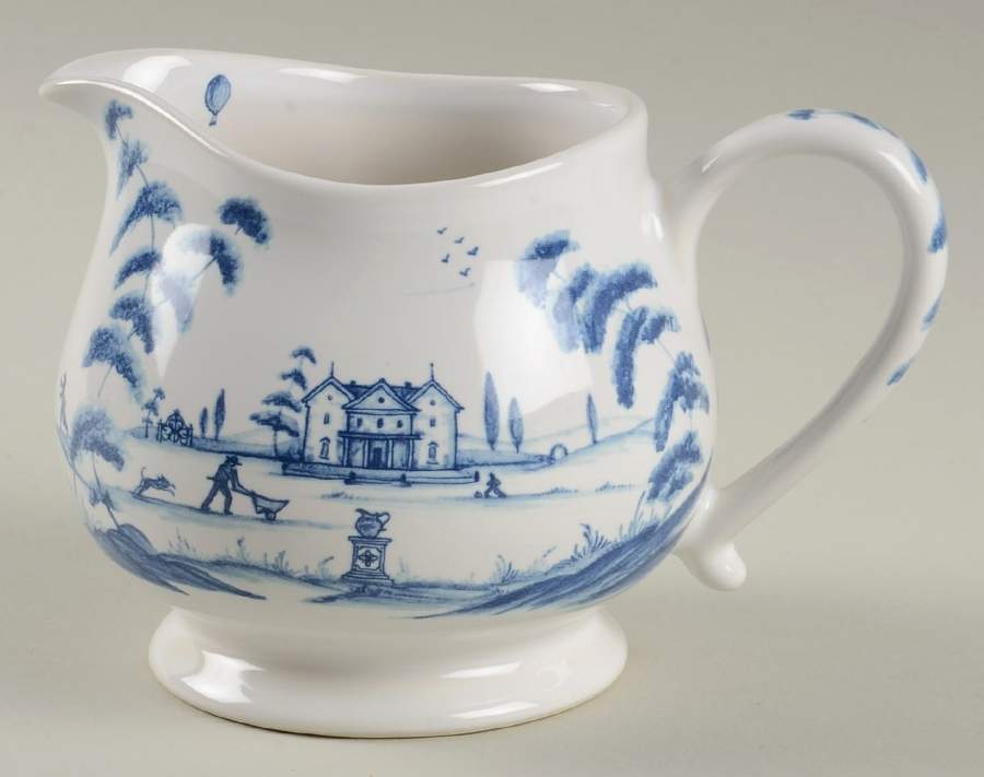 Country Estate Delft Blue Creamer by Juliska Ceramics-1