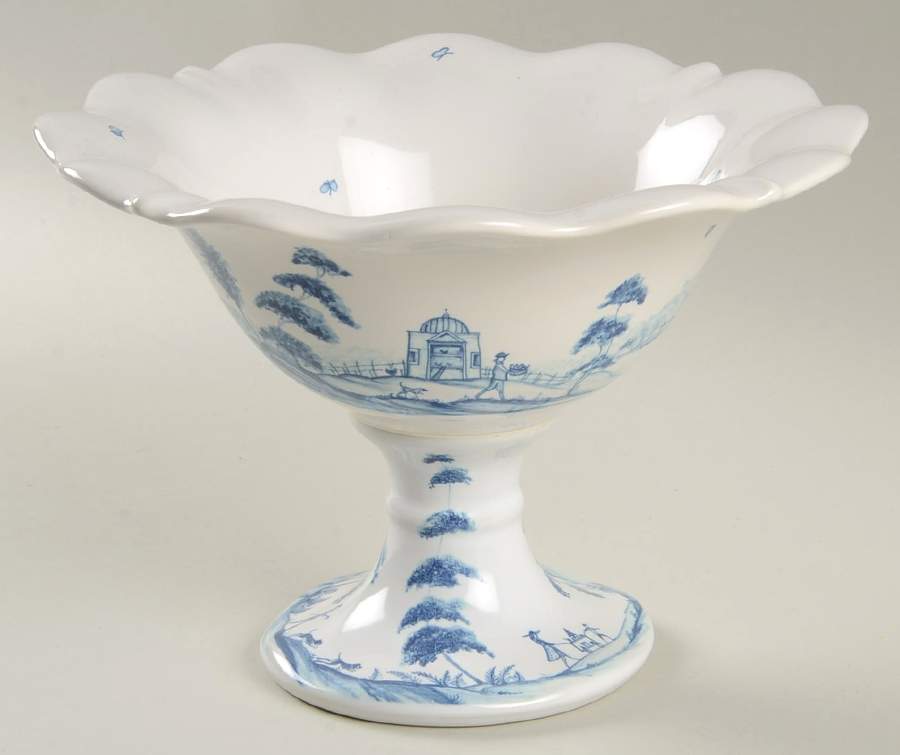 Country Estate Delft Blue Compote by Juliska Ceramics-1