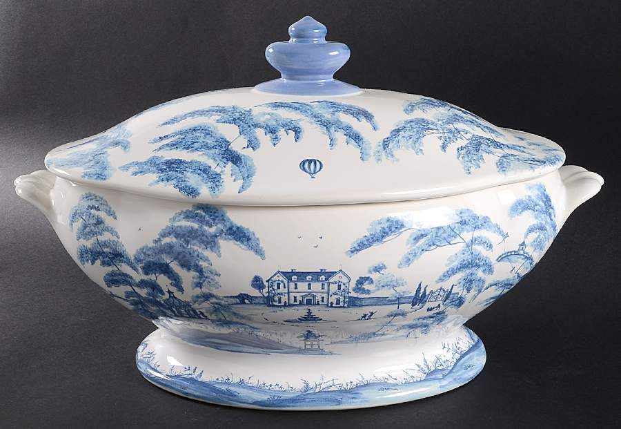 Country Estate Delft Blue Tureen &  Lid by Juliska Ceramics-1