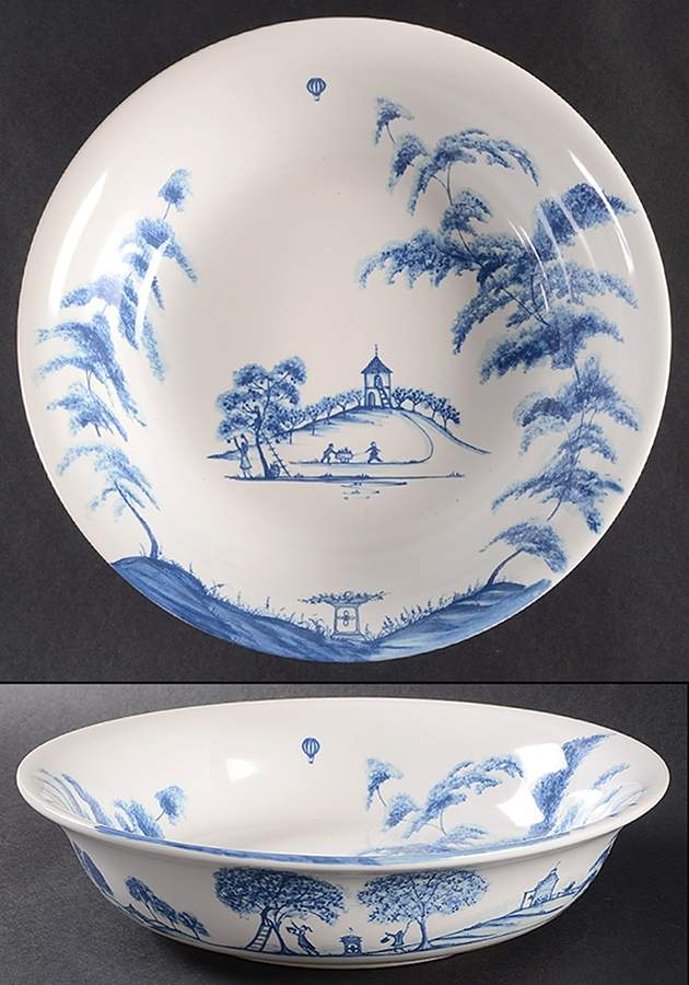 Country Estate Delft Blue 10" Large Salad Serving Bowl by Juliska Ceramics-1