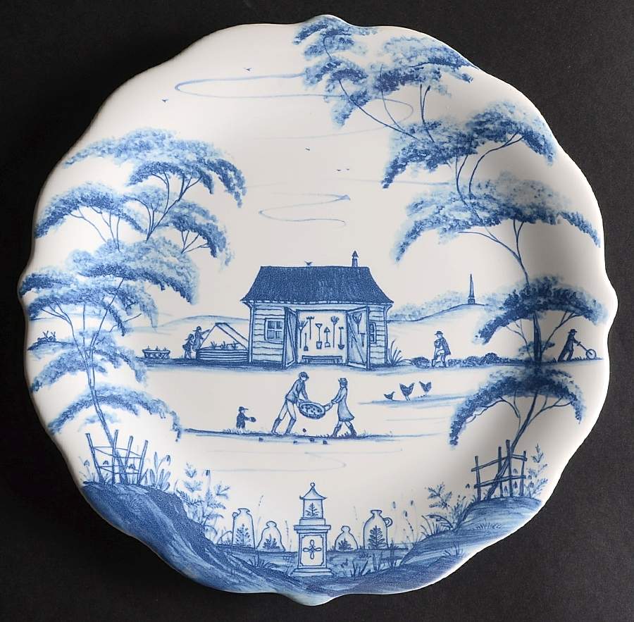 Country Estate Delft Blue Party Plate by Juliska Ceramics-1