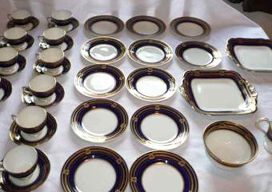 25083 Square Handled Cake Plate by George Jones & Sons-1