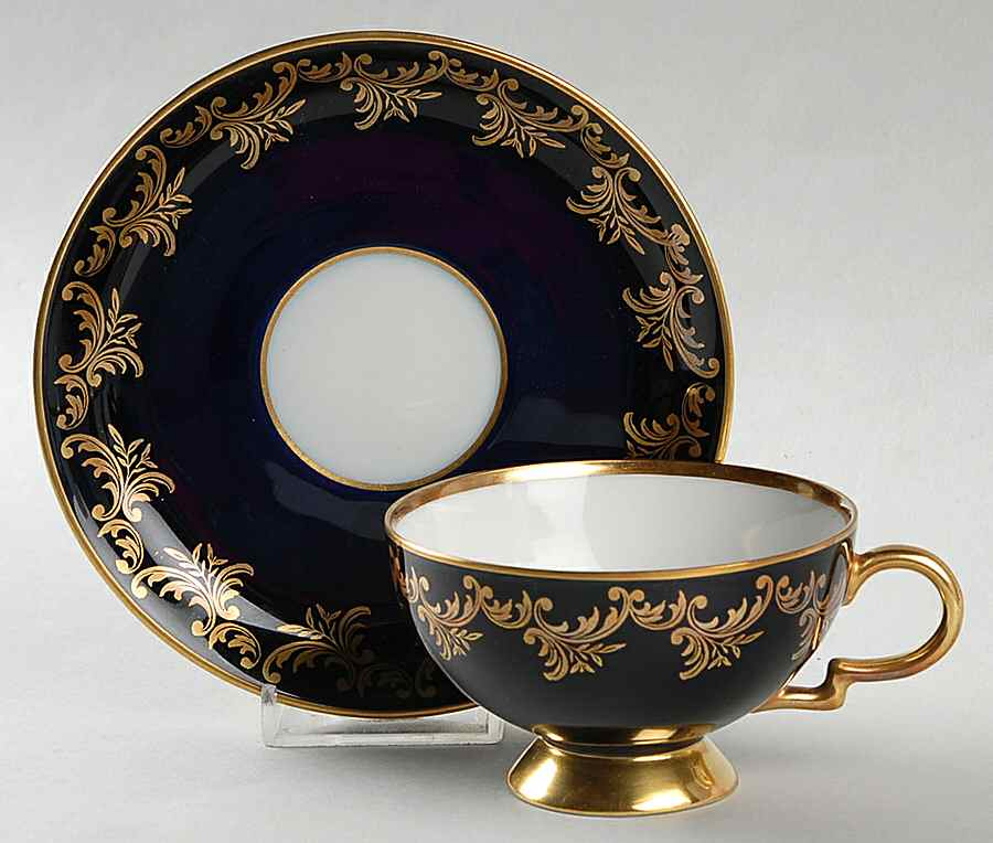 01530 Footed Cup & Saucer Set by Johann Haviland-1