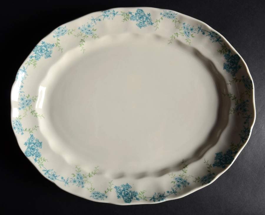 Vintage Charm 13" Oval Serving Platter by Johnson Brothers-1