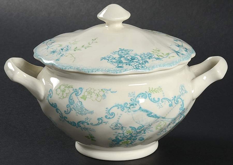 Vintage Charm Sugar Bowl & Lid by Johnson Brothers-1