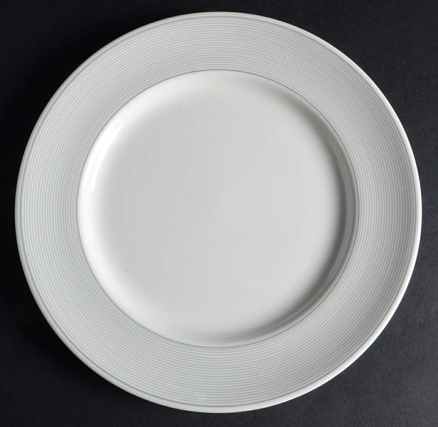 Orbit (Gray & White) Dinner Plate by Johnson Brothers-1