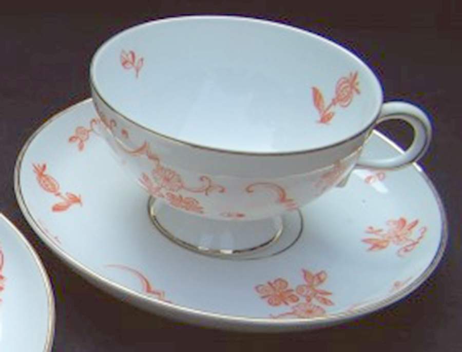 3486R Footed Cup & Saucer Set by Johann Haviland-1