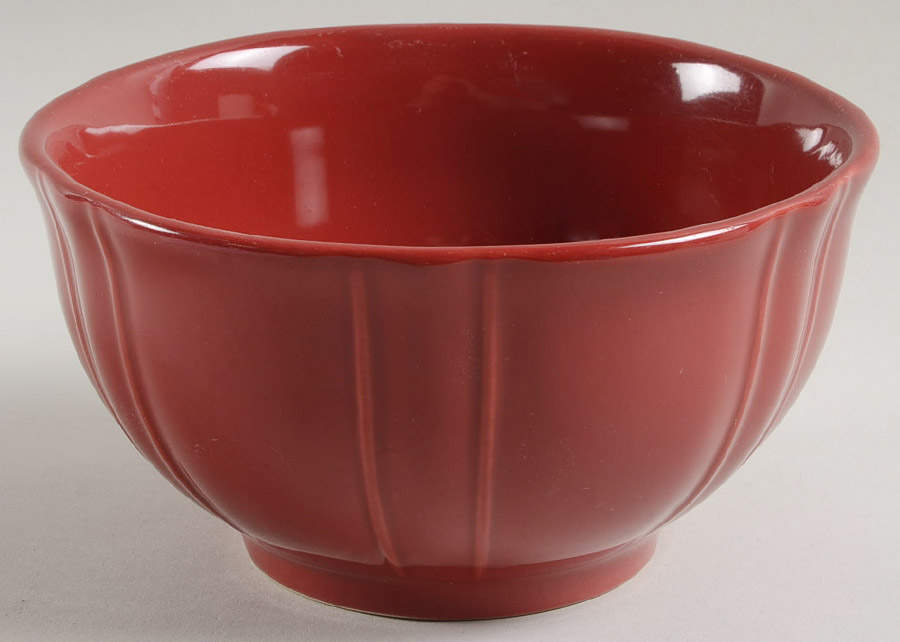 Ashley Red Soup/Cereal Bowl by JCPenney-1