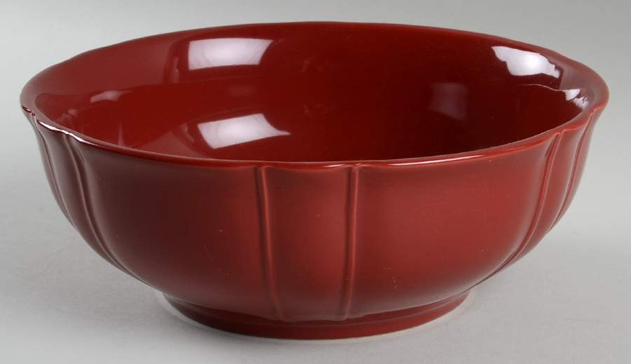 Ashley Red 9" Round Serving Bowl by JCPenney-1