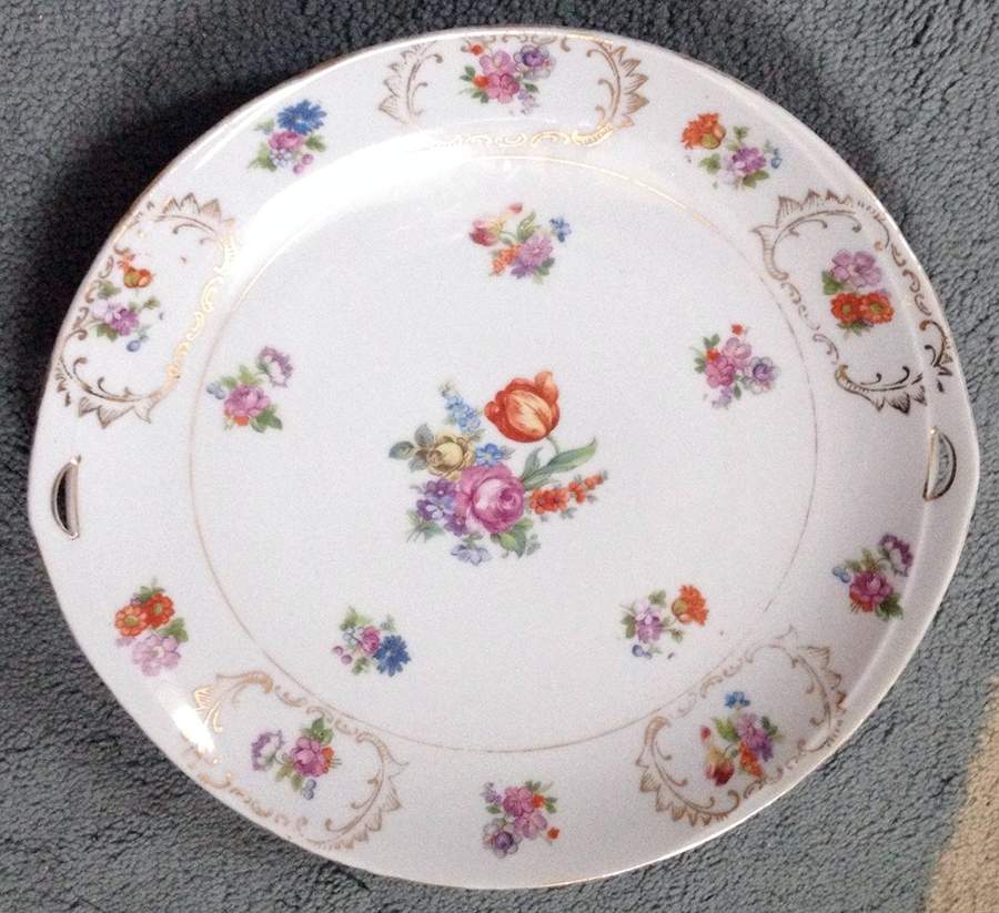 JAP1190 Handled Cake Plate by Japan-1
