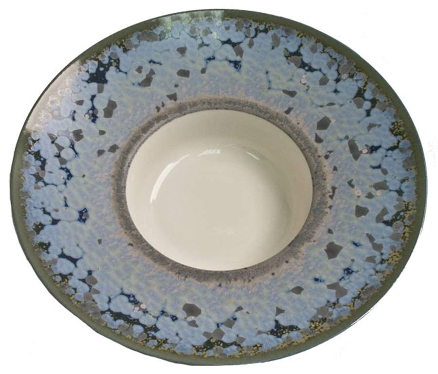 Nymphea Large Rim Soup Bowl by Jaune de Chrome-1