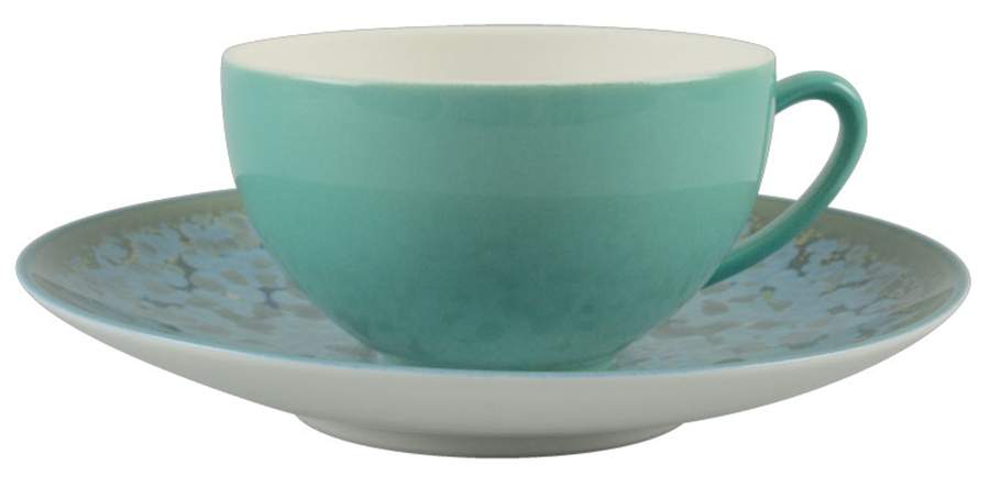 Nymphea Flat Cup & Saucer Set by Jaune de Chrome-1