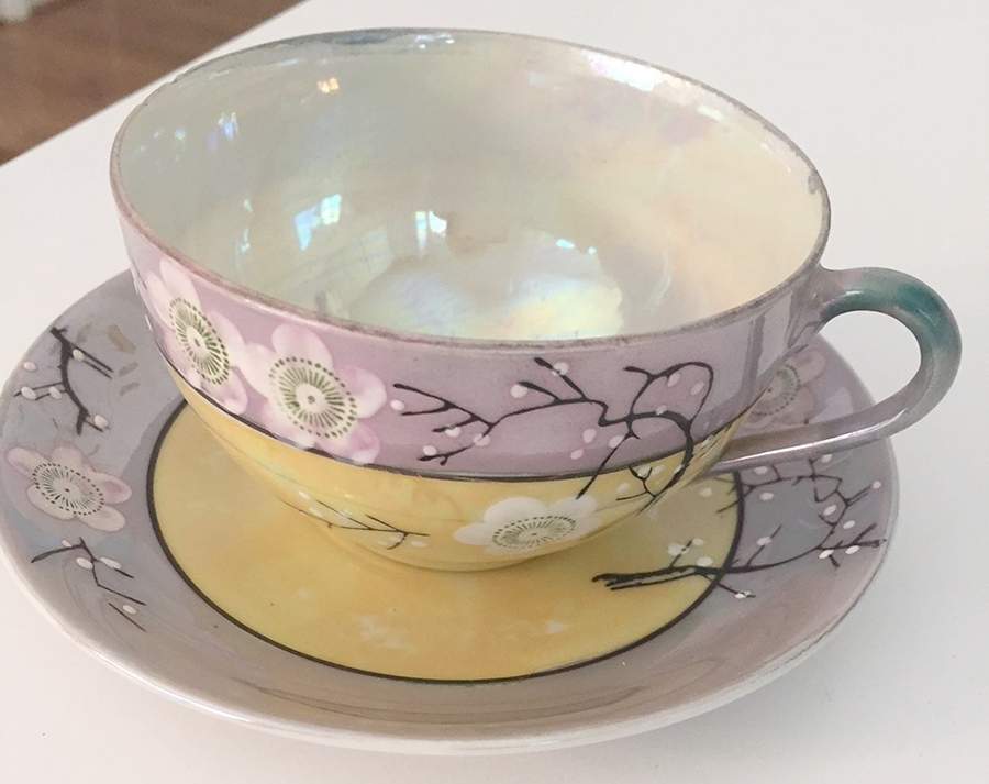 JAP1200 Footed Cup & Saucer Set by Japan-1