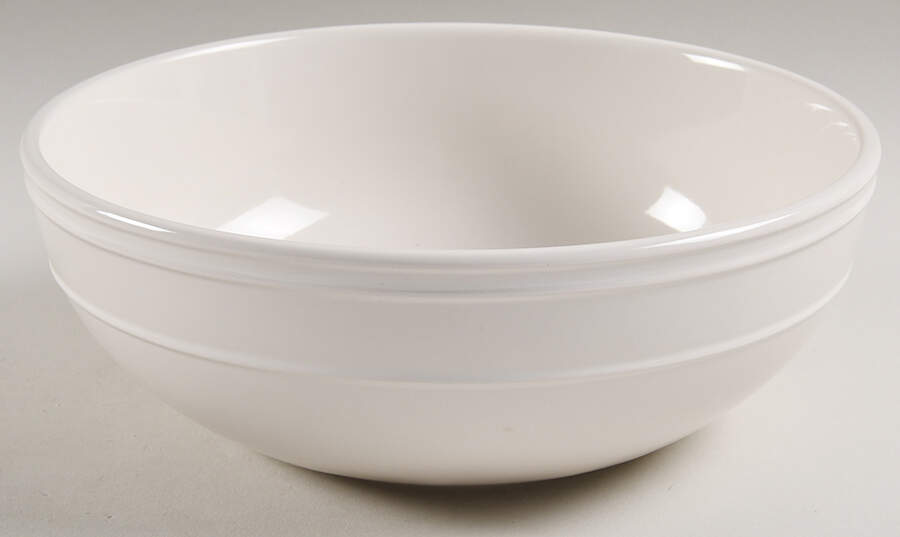 Stoneware White 9" Round Serving Bowl by JCPenney-1