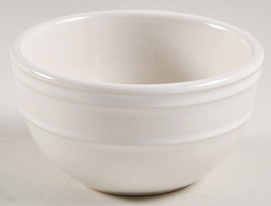 Stoneware White Fruit/Dessert (Sauce) Bowl by JCPenney-1