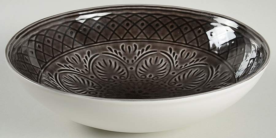 Laurel Gray 11" Round Vegetable Bowl by JCPenney-1
