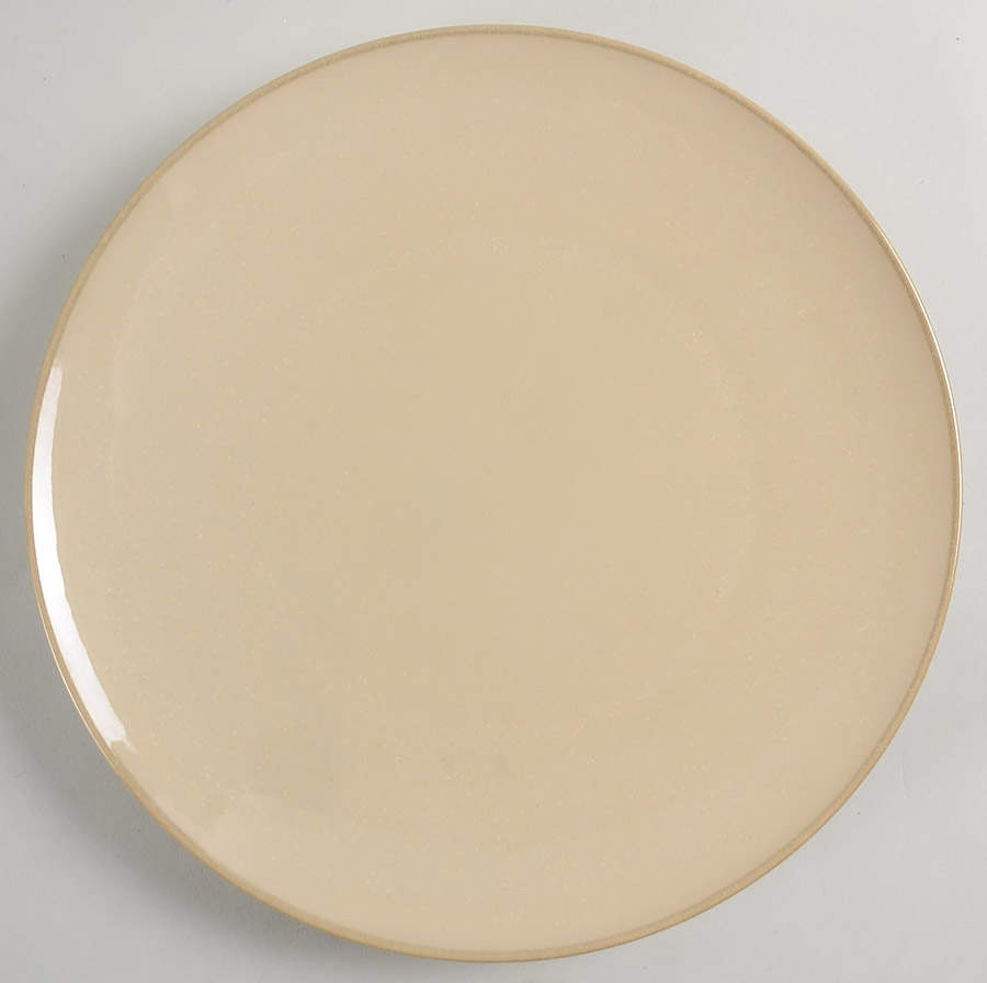 Song Beige Dinner Plate by Jaune de Chrome-1
