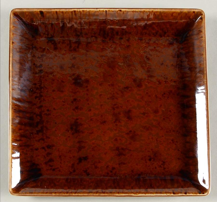 Tortoise (No Trim) Square Luncheon Plate by Jaune de Chrome-1