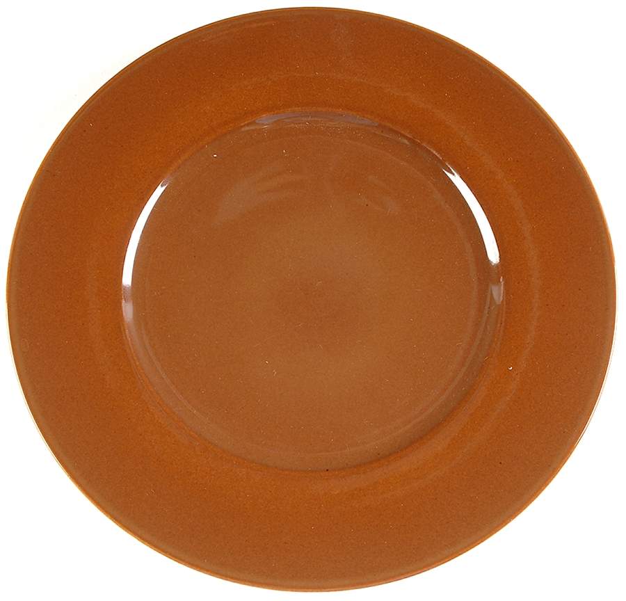 Satine Brown Service Plate (Charger) by Jaune de Chrome-1