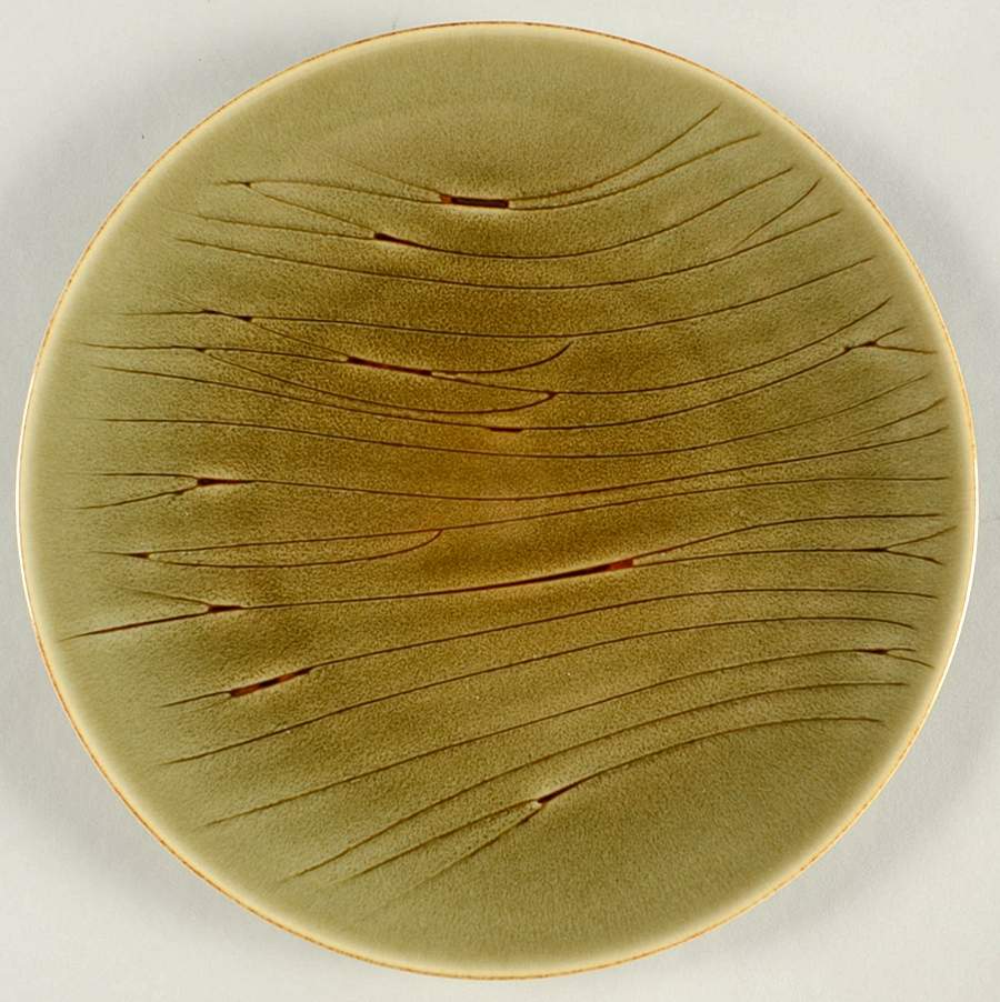 Kushi Green Dinner Plate by Jaune de Chrome-1