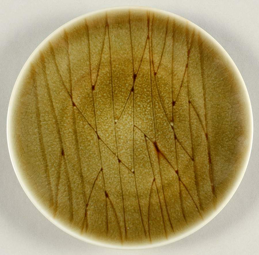 Kushi Green Bread & Butter Plate by Jaune de Chrome-1