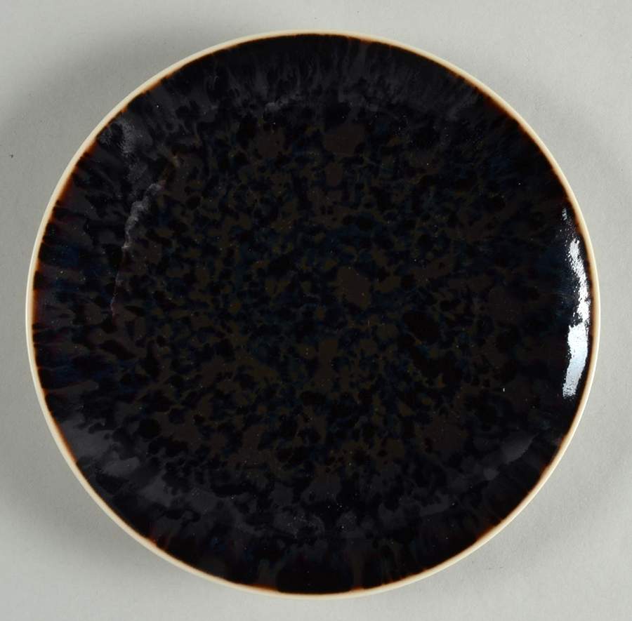 Jungle Anthracite Bread & Butter Plate by Jaune de Chrome-1