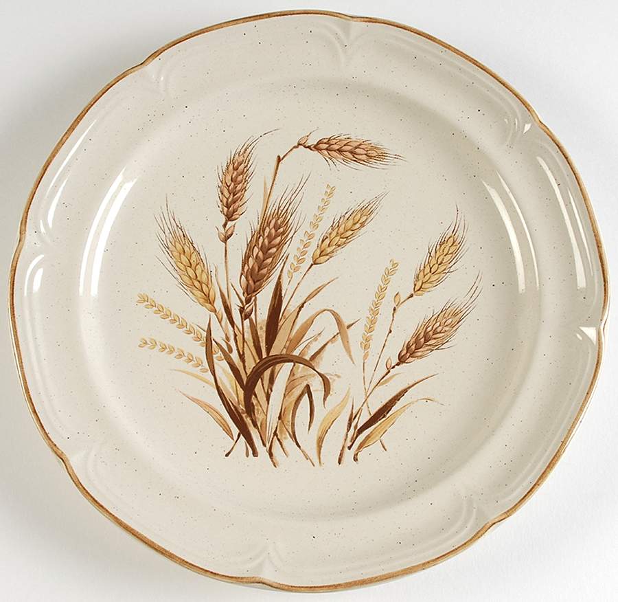 Country Wheat Dinner Plate by Japan-1