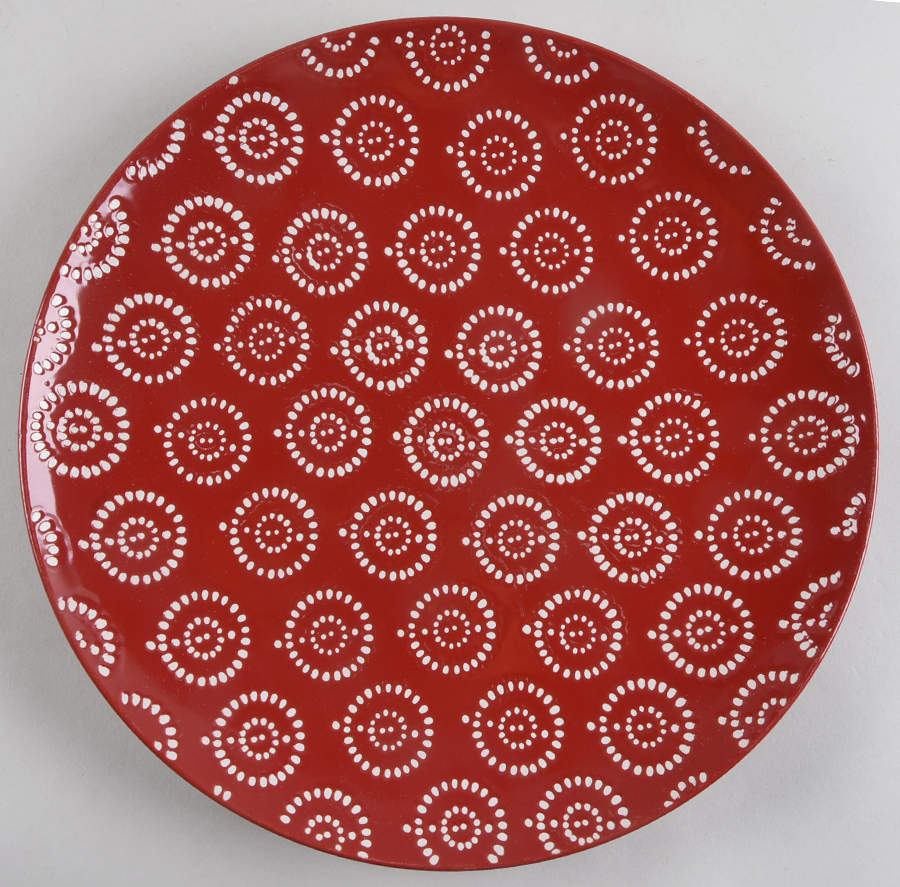 Tangier Red Dinner Plate by JCPenney-1